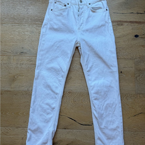 Agolde Riley white cropped jeans size 25 price firm - Picture 3 of 10